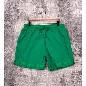 Adsum Shorts Large Mens Green Nylon Lined Drawstring